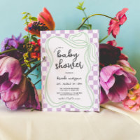 Preppy Hand Drawn Bow Gender Neutral Baby Shower