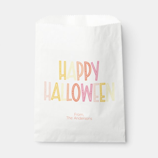 Preppy Happy Halloween  Favour Bag (Front)