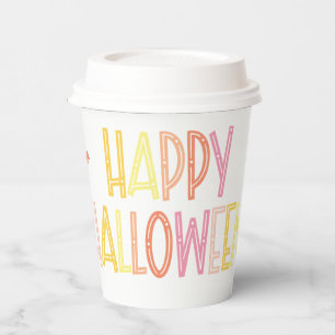 Preppy Happy Halloween Paper Cups