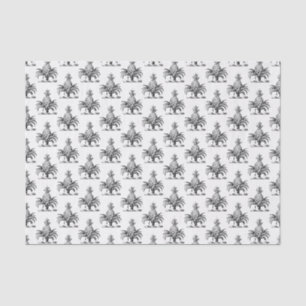 Preppy Heraldic Pineapple Coat of Arms Crest Tissue Paper