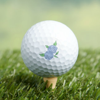 Preppy Hydrangea Classic Floral Golf Balls