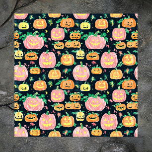 Preppy Jack-O’-Lantern Halloween Napkin