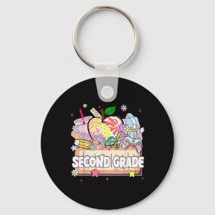 Preppy Kids Second Grade 2025 Preschool 2nd Grade Keychain