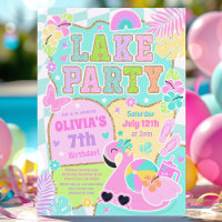 Preppy Lake Birthday Party At The Lake Summer