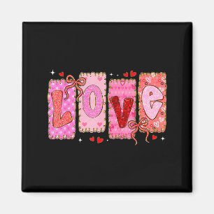 Preppy Love Valentine Nk Coquette Bow Girl Women K Magnet