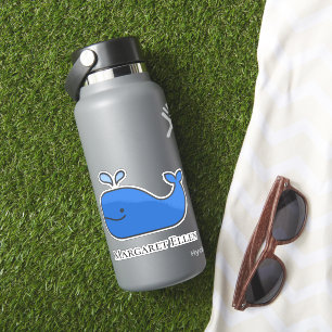 Preppy Nautical Blue Whale Personalized