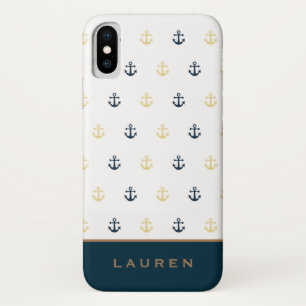 Preppy Nautical ⎢ coque iphone Monogramme