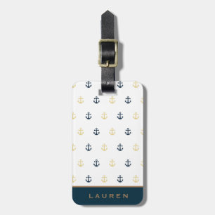Preppy Nautical ⎢Monogram Luggage Tag