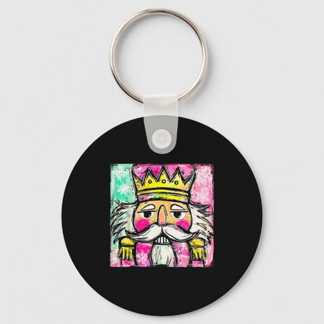 Preppy Nutcracker Christmas Girly Xmas Costume Kid Keychain (Front)