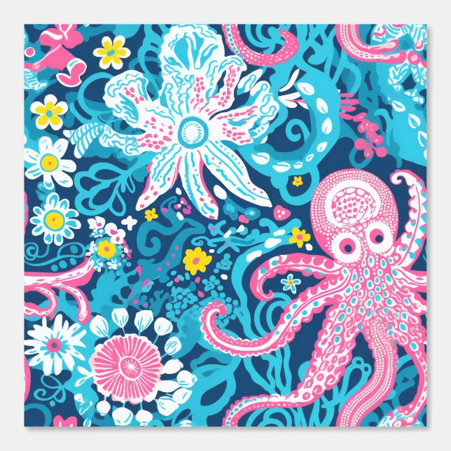 Preppy Octopus Garden Wallpaper (Front)