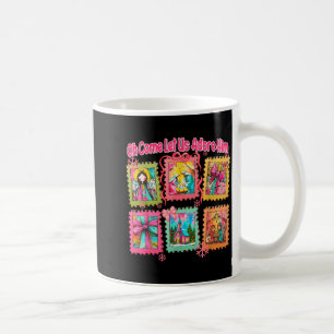 Preppy Oh Come Let Us Adore Him Christian Christma Coffee Mug