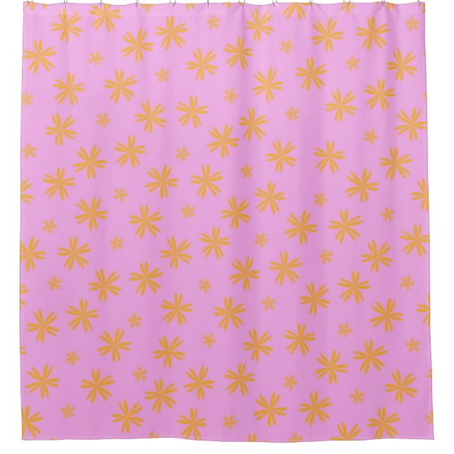 Preppy Orange Pink Hippie Flower Pattern (Front)