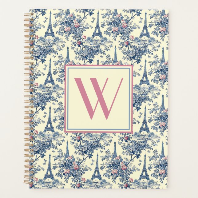Preppy Parisian Toile Monogram (Devant)