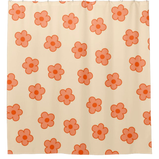 Preppy Peach Orange Hippie Flower (Front)