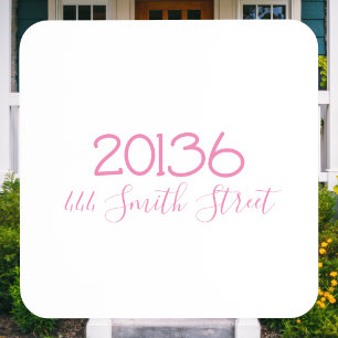 Preppy Personalized Zip Code Street Address Coaster