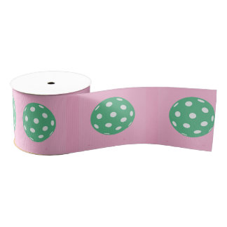 Preppy Pickleball Ribbon Grosgrain Ribbon