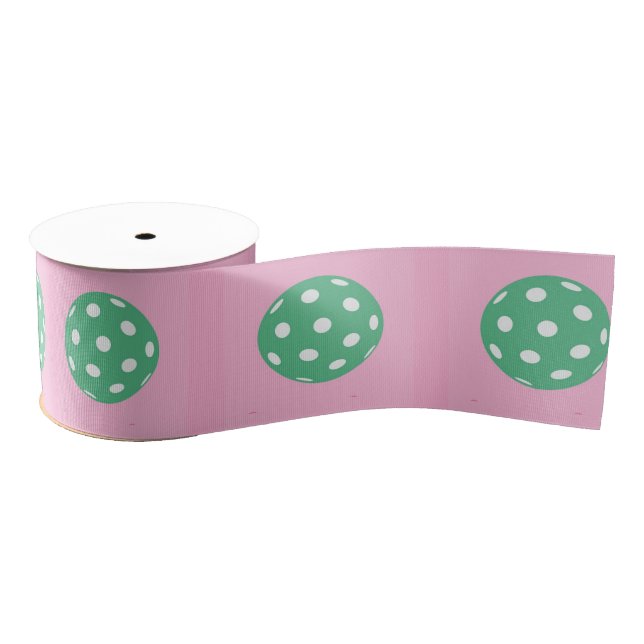 Preppy Pickleball Ribbon Grosgrain Ribbon (Spool)