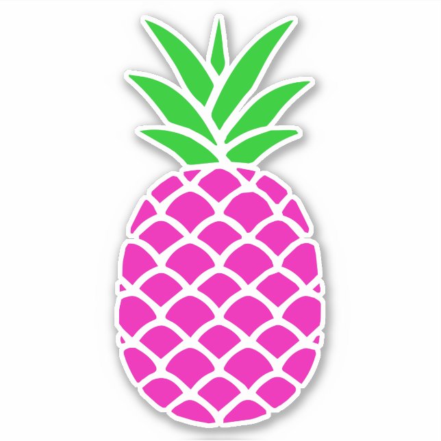 Preppy Pink and Green Pineapple (Front)