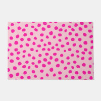 Preppy Pink Dots Modern Animal Print Spots