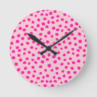 Preppy Pink Dots Modern Animal Print Spots