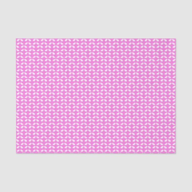 preppy pink elephant safari jungle Africa Tissue Paper (Front)