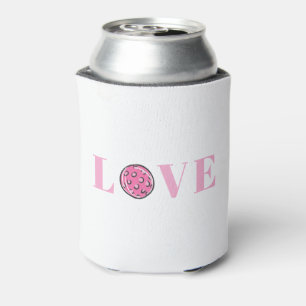 Preppy Pink Pickleball Pink Love Can Cooler