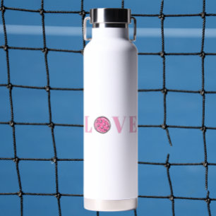 Preppy Pink Pickleball Pink Love Water Bottle