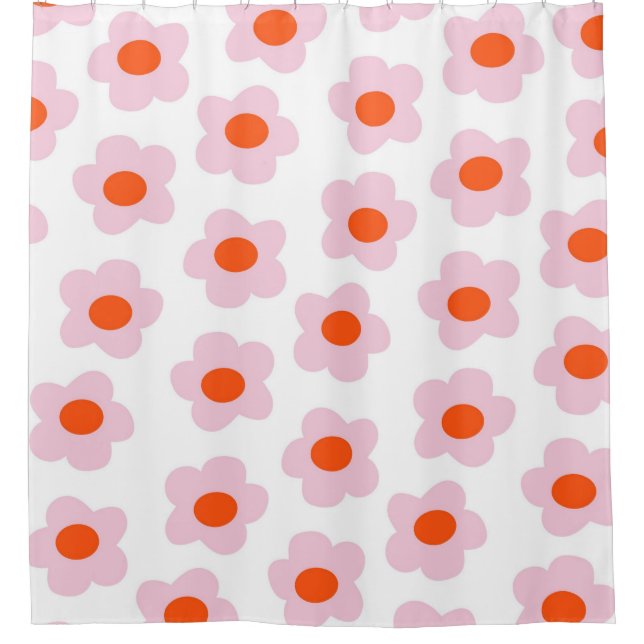 Preppy Pink Red Hippie Flower Pattern (Front)