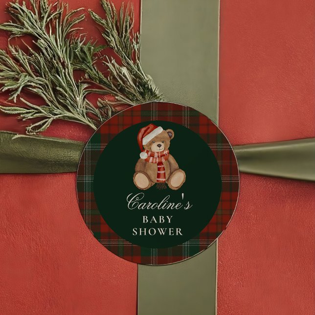 Preppy Polo Bear Baby Shower Sticker (Créateur téléchargé)