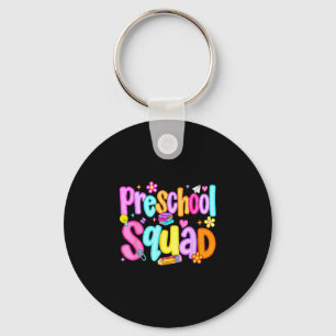 Preppy preschool squad back to school preschool keychain