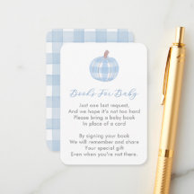 Preppy Pumpkin Build Baby's Library Baby Shower