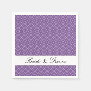 Preppy Purple Spiral Napkin