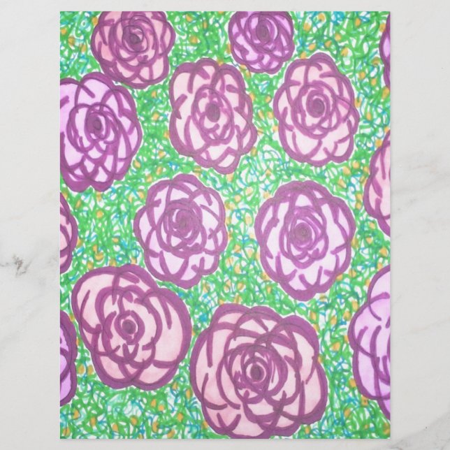 Preppy Rose Garden Floral Print (Front)
