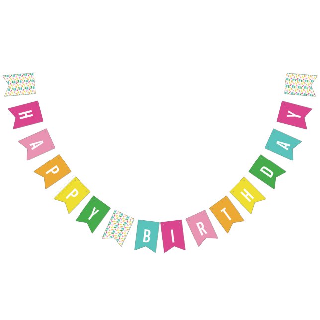 Preppy Safari Animal Silhouette Birthday Banner (All)