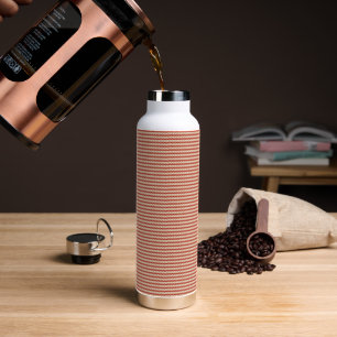 Preppy School Year Geometric Design Water Bottle