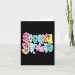 Preppy Second Grade Back To School 2nd Grade Teach Card