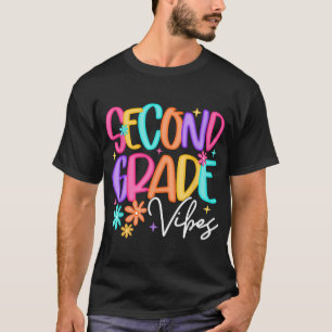 Preppy Second Grade Vibes Back To School 2Nd T-Shirt