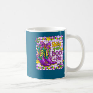 Preppy Shake Your Bootie Mardi Gras Coquette Bow B Coffee Mug
