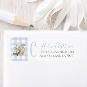 Preppy Southern Blue Boy Baby shower Chien
