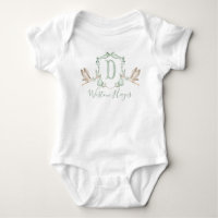 Preppy Southern Green Stork Boy Baby Shower