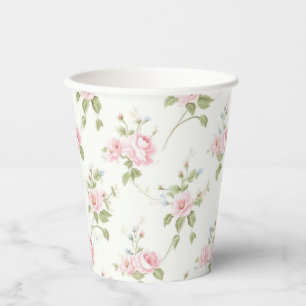 Preppy Southern Pink Bow Baby Shower Paper Cups