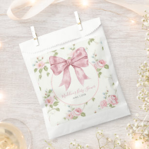 Preppy Southern Pink Girl Floral Baby Shower Favour Bag