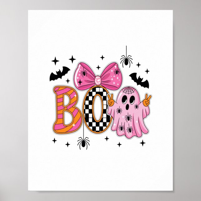 Preppy Spooky Halloween Boo Poster (Front)