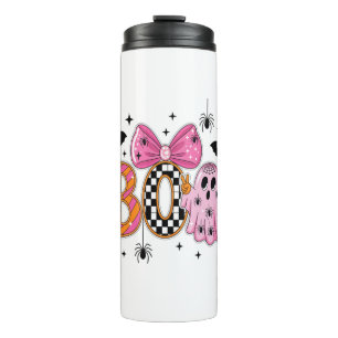Preppy Spooky Halloween Boo Thermal Tumbler