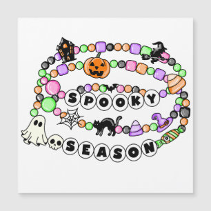 Preppy Spooky Season Halloween Friendship Bracelet