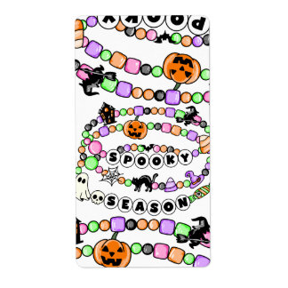 Preppy Spooky Season Halloween Friendship Bracelet