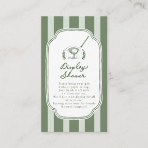 Preppy Stripe New to the Club Display Shower Card