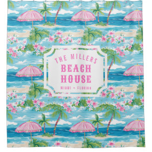 Preppy Summer Beach Umbrella   Beach House