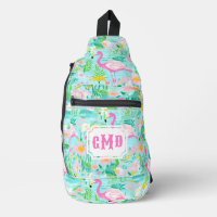 Preppy Summer Flamingo | Monogram