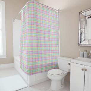 preppy summer plaid pastels watercolor